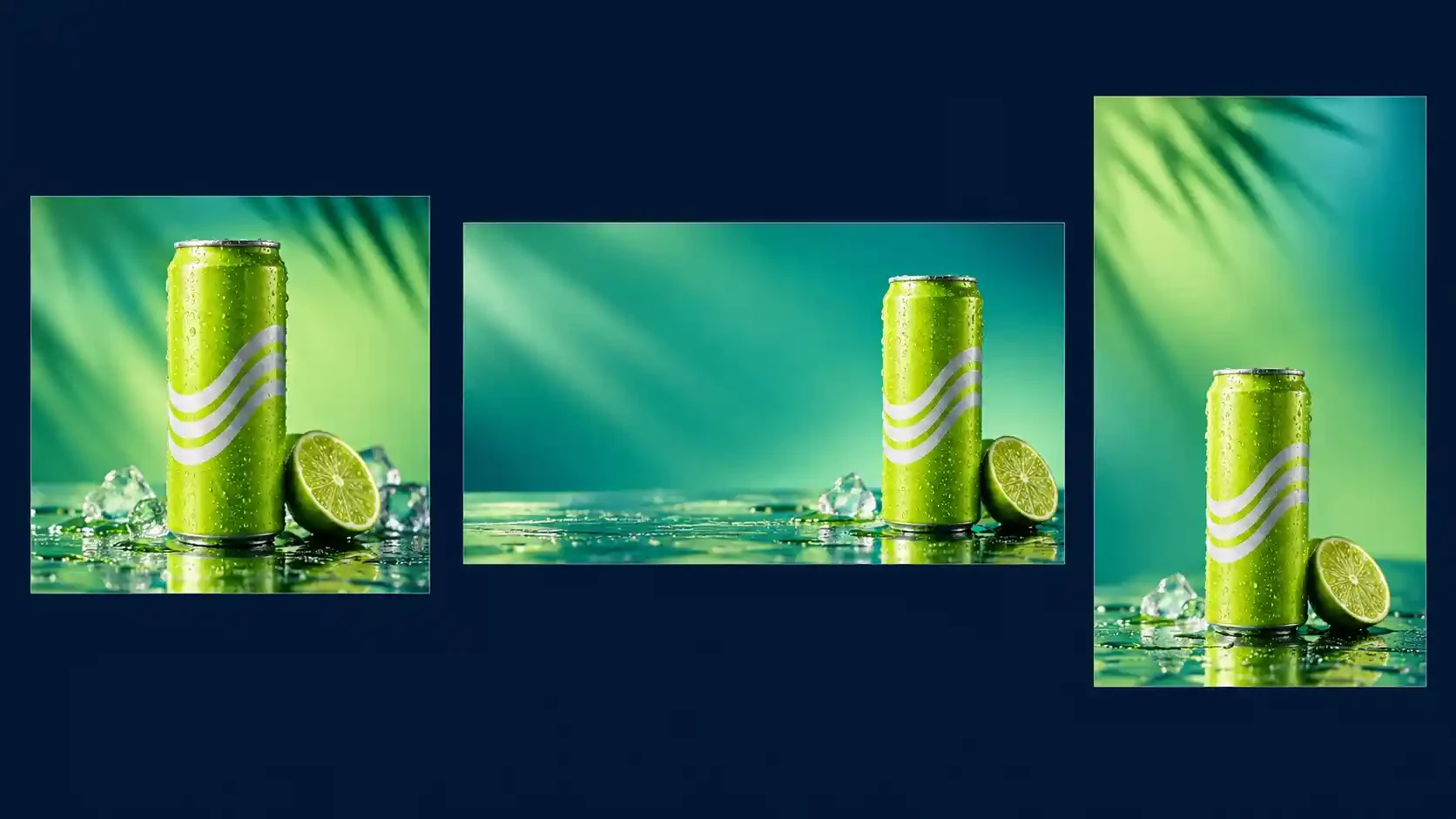 Beverage product in multiple aspect ratios