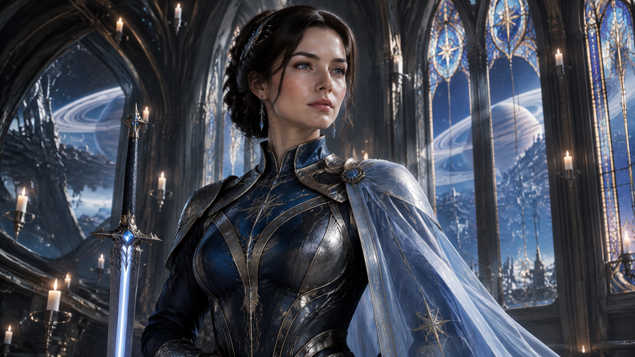 Celestial Runeblade Empress GPT Image 2.5 output