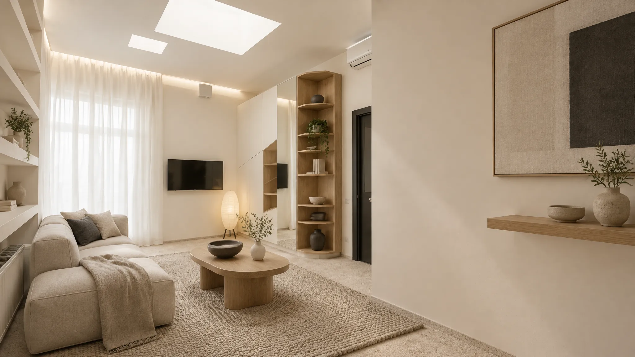 Warm Japandi Living Room GPT Image 2.5 output