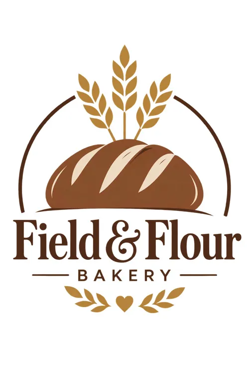 Field and Flour bakery logo generated by GPT Image 2.5 Sunburst