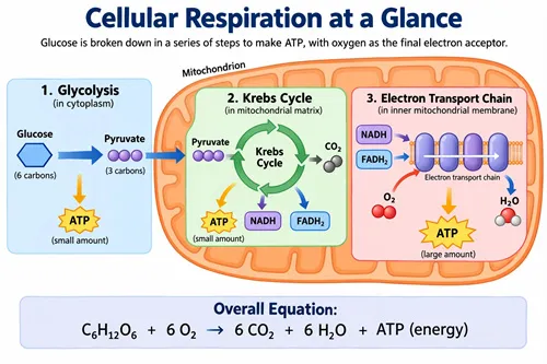 Classroom diagram of cellular respiration generated by GPT Image 2.5 Sunburst