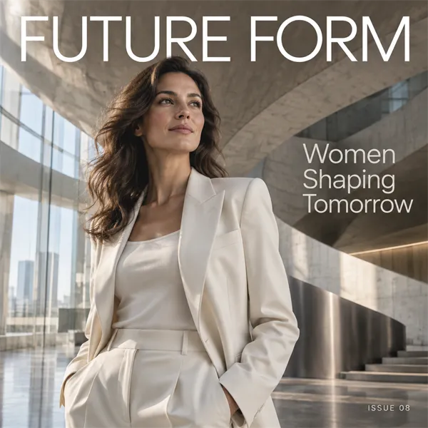Future Form Editorial Cover generated with GPT Image 2.5 Sunburst